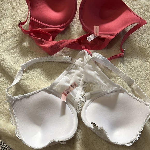 La Vie en Rose Bra Bundle | Front Clasp Push-Up Lace & Polka Dot | Size 34D - Picture 3 of 6